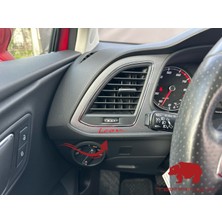 Leon Cupra Uyumlu Mini Sticker Aksesuar - Parlak Kırmızı