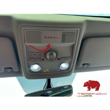 Leon Cupra Uyumlu Mini Sticker Aksesuar - Parlak Kırmızı