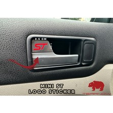 Focus Fiesta Mondeo Courier St Uyumlu Mini Sticker - Parlak Kırmızı