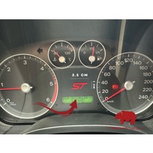 Focus Fiesta Mondeo Courier St Uyumlu Mini Sticker - Parlak Kırmızı