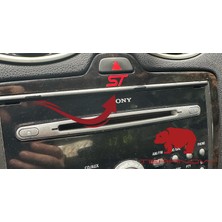 Focus Fiesta Mondeo Courier St Uyumlu Mini Sticker - Parlak Kırmızı