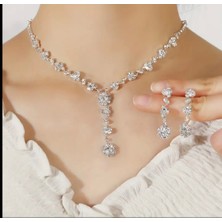 Su Yolu Kolye Küpe Set