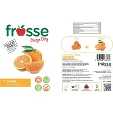 Frosse Portakal Kıtırı - Freeze Dried - Üretici Firmadan Dondurularak Kurutulmuş Portakal Cipsi 20 gr
