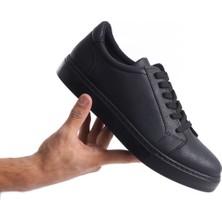 SLW165 Elite Bağcıklı Erkek Günlük Sneaker Ayakkabı Siyah