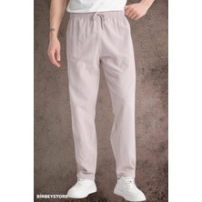 Yazlık Keten Pantolon Ham Bez Eşofman Beli Lastikli Unisex Rahat Kalıp Hambez Büyük Beden Alt Eşofman %100 Pamuk