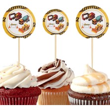 Inşaat Partisi Temalı Kürdan Süs 20'li