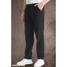 Yazlık Keten Pantolon Ham Bez Eşofman Beli Lastikli Unisex Rahat Kalıp Hambez Büyük Beden Alt Eşofman %100 Pamuk
