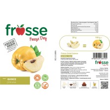 Frosse Ayva Kıtırı - Freeze Dried - Üretici Firmadan Dondurularak Kurutulmuş Ayva Cipsi 20 gr