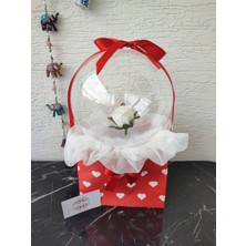 Büyülü Balonlar Company Gül Çiçek Doğum& Sevgililer Günü Yıldönümü Hediye Kutusu Sepeti