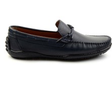 Lacivert Leather Erkek Loafer Ayakkabı E01082020143