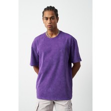 Efektli Yıkamalı Boxy Fit Premium T-Shirt