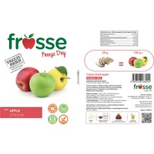 Frosse Elma Kıtırı - Freeze Dried - Üretici Firmadan Dondurularak Kurutulmuş Elma Cipsi 20 gr