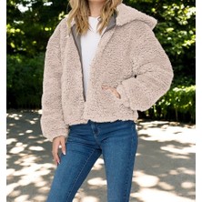 Kışlık Özel Tasarım Şık Peluş Ceket