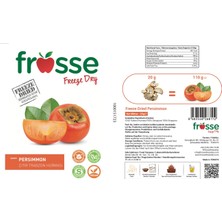Frosse Cennet Hurması Kıtırı - Freeze Dried - Üretici Firmadan Dondurularak Kurutulmuş Trabzon Hurması Cipsi 20 gr