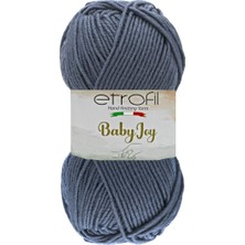 Etrofil Baby Joy Örgü İpi Çelik Mavisi %100 Anti-Pilling Akrilik 100g 250m (80051)