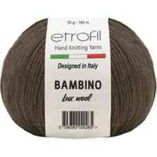 Etrofil Bambino Lux Wool %60 Merino Yünü %40 Akrilik Orta Kalınlıkta Yumuşak İplik 50 gr