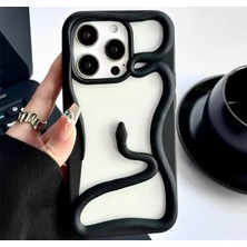 UMD Apple iPhone 16 Pro Max Uyumlu 3D Snake Tasarımlı Silikon Kılıf
