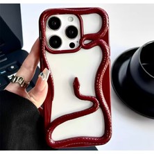 UMD Apple iPhone 14 Pro Max Uyumlu 3D Snake Tasarımlı Silikon Kılıf