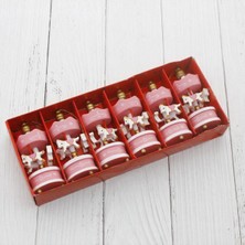 6 Adet Pembe Mini Atlı Karınca Ahşap Atlı Karınca Dekor Obje Pembe Atlı Karınca Dekoratif Objeler