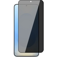 Gpack Samsung Galaxy S25 Uyumlu Ekran Koruyucu Hayalet Temperli Cam Privacy Rika Siyah
