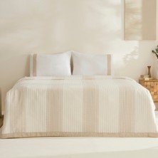 Karaca Home Rise %100 Pamuk Keten Çift Kişilik Pike Takımı Bej