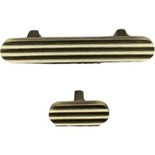 System 9443 Modern Çizgili Kulp Antik Renk 96 mm