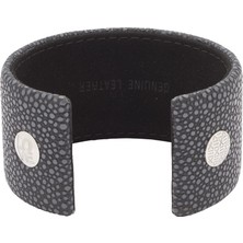 Energetix Vatoz derisi görünümlü Manyetik Bileklik