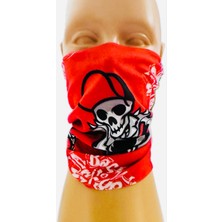 Bagoo Kurukafa Baskılı Çok Amaçlı Buff-Buf-Bandana-Boyunluk-Saçbandı
