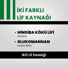 Hellobari Formula Lif Green Doğal Lif Kaynağı | Glukomannan | Hindiba Kökü Lifi | 14 Porsiyon Elmalı