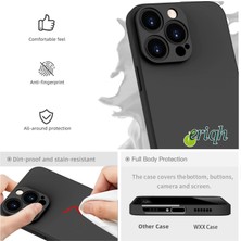 Eriqh Apple iPhone 16 Promax Uyumlu Kılıf Kamera Korumalı Lansman Içi Kadife Yumuşak Silikon Kapak