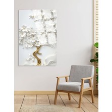 Taulart Çiçek Açan Ağaç Görseli Kırılmaz Cam Tablo Ev Hediyesi Iş Yeri Hediyesi Lüks Cam Tablo