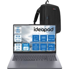 Lenovo Ideapad Slim 3 16IRH10 Intel Core I5 13420H 24GB 1tb SSD + 1tb SSD Freedos 16" Wuxga (1920X1200) IPS 300NITS Taşınabilir Bilgisayar 83K2001UTRF06 + Zetta Çanta