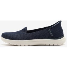 Skechers On-The-Go Flex - Clover Kadın Günlük Ayakkabı Lacivert/Beyaz 138182 Nvw Hafif ve Konforlu