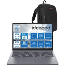 Lenovo Ideapad Slim 3 16IRH10 Intel Core I5 13420H 24GB 512GB SSD Windows 11 Home 16" Wuxga (1920X1200) IPS 300NITS Taşınabilir Bilgisayar 83K2001UTRH04 + Zetta Çanta