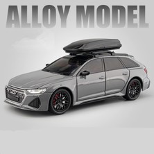 1/24 Audi Rs6 Alaşım Avant Station Wagon Araba Modeli Dietoy Metal Oyuncak Parça Spor Araba Modeli Simülasyon Ses ve Işık Çocuklar Hediye (Yurt Dışından)