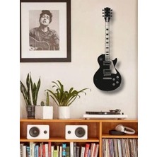 Elektro Gitar Metal Duvar Dekoru Gibson Les Paul Duvar Dekoru