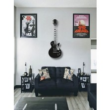 Elektro Gitar Metal Duvar Dekoru Gibson Les Paul Duvar Dekoru