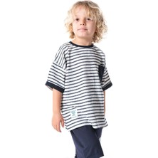 Juniba Kids Kindo Erkek Dokulu Çizgili  Ikili Takım