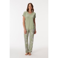 11401 Kadın T-Shirt ve Pantolon Takım