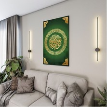 Exela Home Dini Cam Tablo - Dikey Hat Sanatı - Dini Motif 04-037
