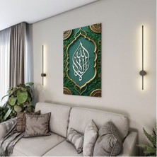Exela Home Dini Cam Tablo - Dikey Hat Sanatı - Dini Motif 12-030
