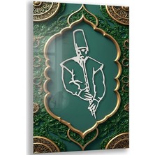 Exela Home Dini Cam Tablo - Dikey Hat Sanatı - Dini Motif 12-036