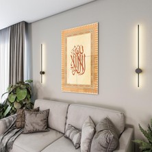 Exela Home Dini Cam Tablo - Dikey Hat Sanatı - Dini Motif 17- 020
