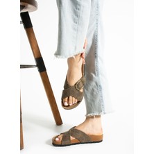 Pierre Cardin Calla Kadın Vizon Mantar Taban Terlik