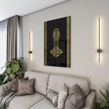 Exela Home Dini Cam Tablo - Dikey Hat Sanatı - Dini Motif 20- 012
