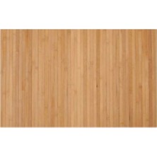 Banyo Mutfak Lavabo Temizlenebilir Şık Çok Amaçlı 45 x 70 cm Ahşap Paspas Doğal