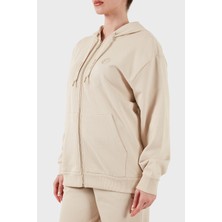 Armani Exchange  Pamuk Relaxed Fit Kapüşonlu Fermuarlı Sweat Bayan Sweat XW000318 AF12217 U1095