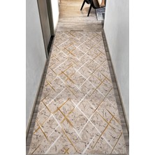Gold Kaymaz Yolluk - Yıkanabilir Dört Mevsim Halı | Salon, Banyo, Balkon, Genç Odası