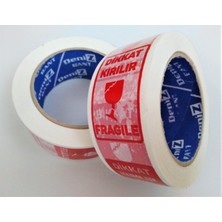 Deniz bant Dikkat Kırılır Fragile Baskılı Koli Bandı 45mm x 100mt (12 Adet)
