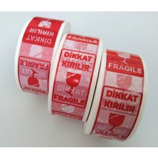 Deniz Bant Dikkat Kırılır Fragile Baskılı Koli Bandı 45MM X100MT (24 Adet)